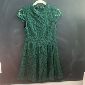 Lace Green Dress